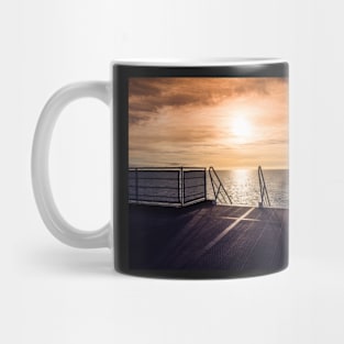 Sunset over North-Sea as seen from a ship Mug